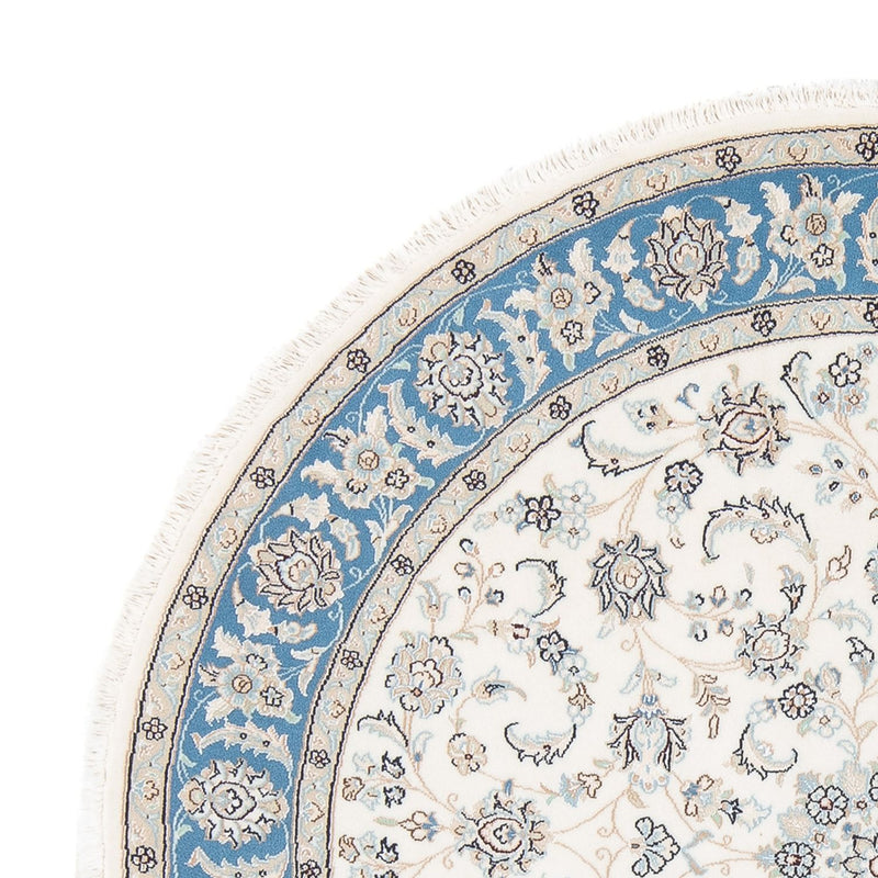 Dywan perski - Nain - Premium okrągły  - 148 x 149 cm - kremowy