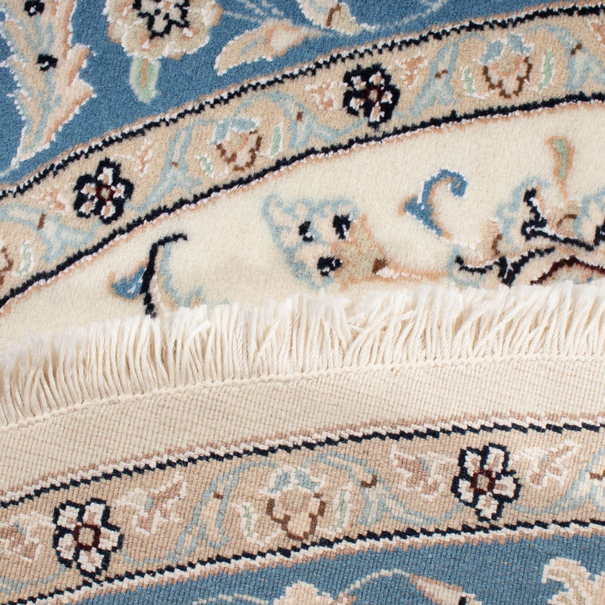 Dywan perski - Nain - Premium okrągły  - 148 x 149 cm - kremowy