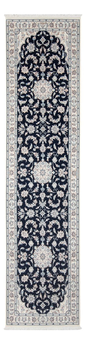 Biegacz Dywan perski - Nain - Premium - 296 x 81 cm - ciemnoniebieski