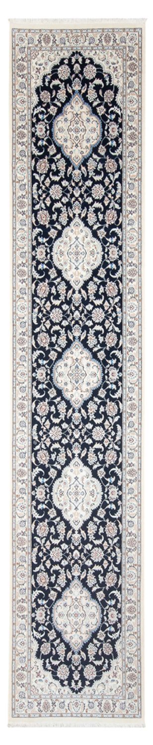 Biegacz Dywan perski - Nain - Premium - 388 x 88 cm - ciemnoniebieski