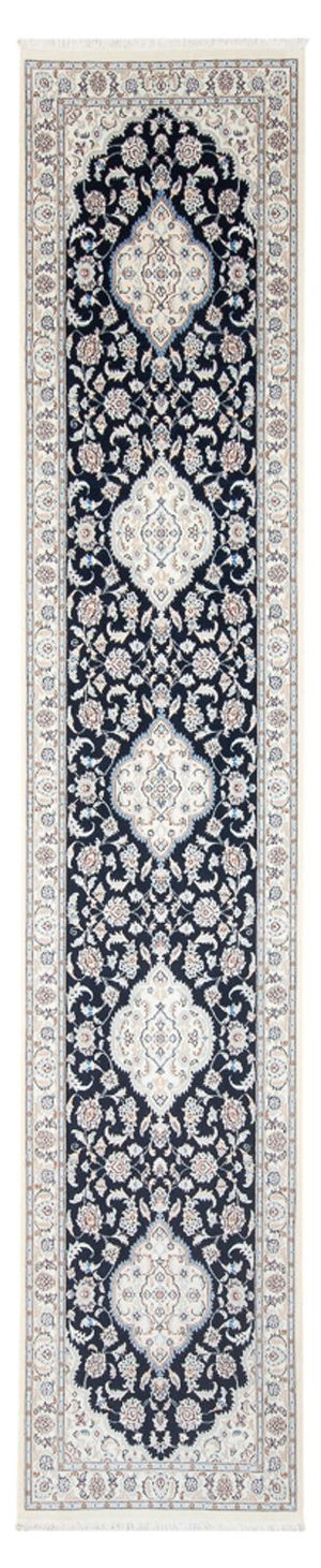 Biegacz Dywan perski - Nain - Premium - 388 x 88 cm - ciemnoniebieski