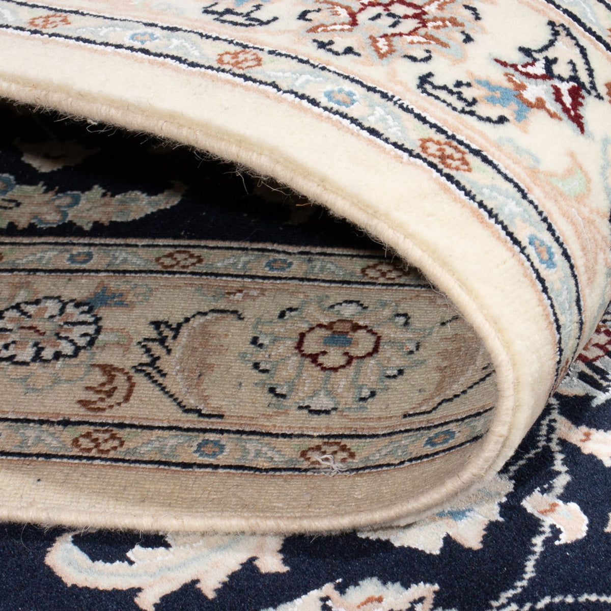 Biegacz Dywan perski - Nain - Premium - 388 x 88 cm - ciemnoniebieski