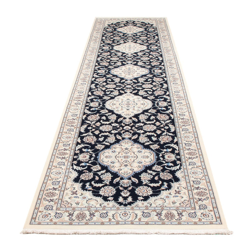 Biegacz Dywan perski - Nain - Premium - 388 x 88 cm - ciemnoniebieski