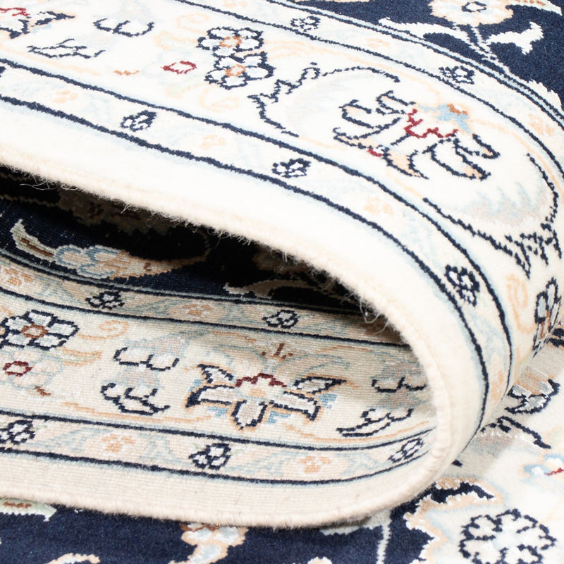 Biegacz Dywan perski - Nain - Premium - 302 x 81 cm - ciemnoniebieski