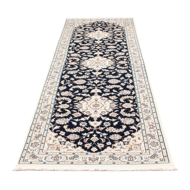 Biegacz Dywan perski - Nain - Premium - 295 x 80 cm - ciemnoniebieski
