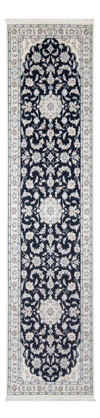 Biegacz Dywan perski - Nain - Premium - 302 x 80 cm - ciemnoniebieski
