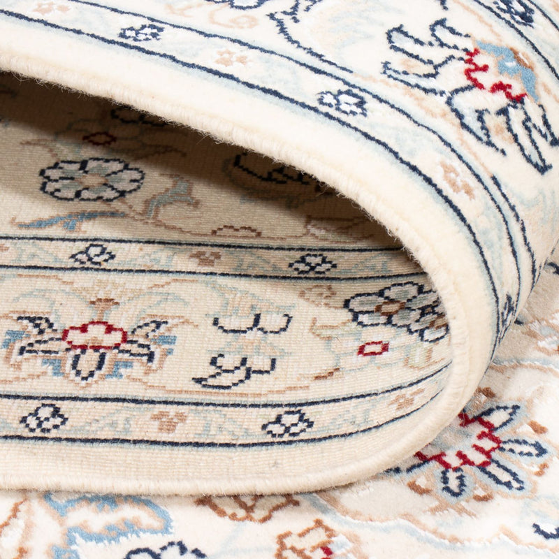 Biegacz Dywan perski - Nain - Premium - 303 x 81 cm - kremowy