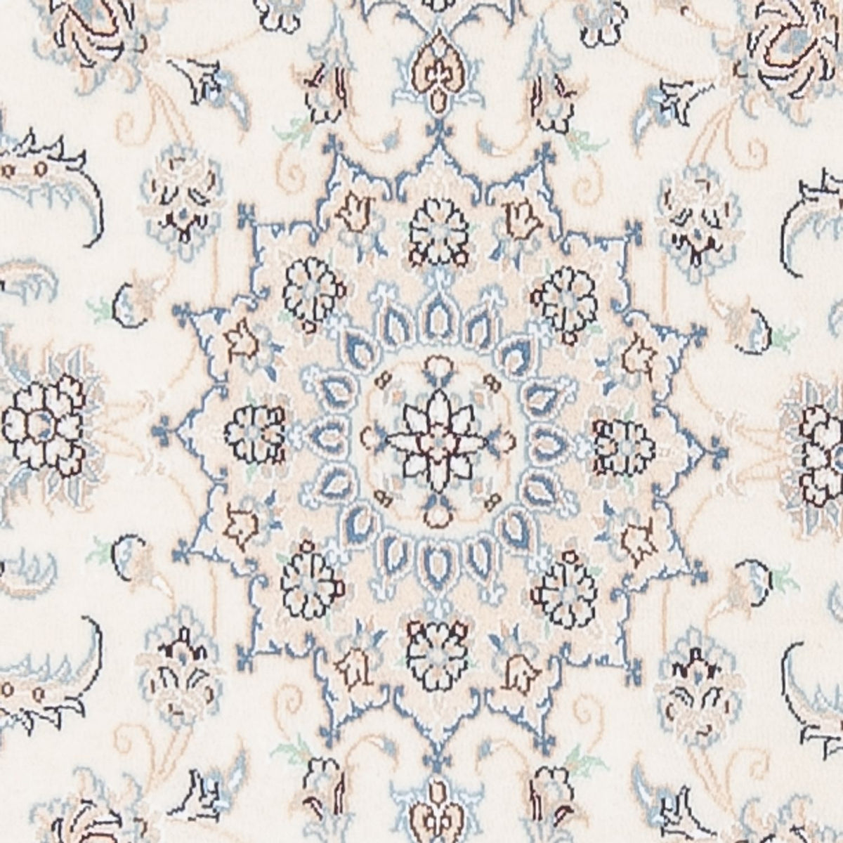 Biegacz Dywan perski - Nain - Premium - 306 x 90 cm - kremowy