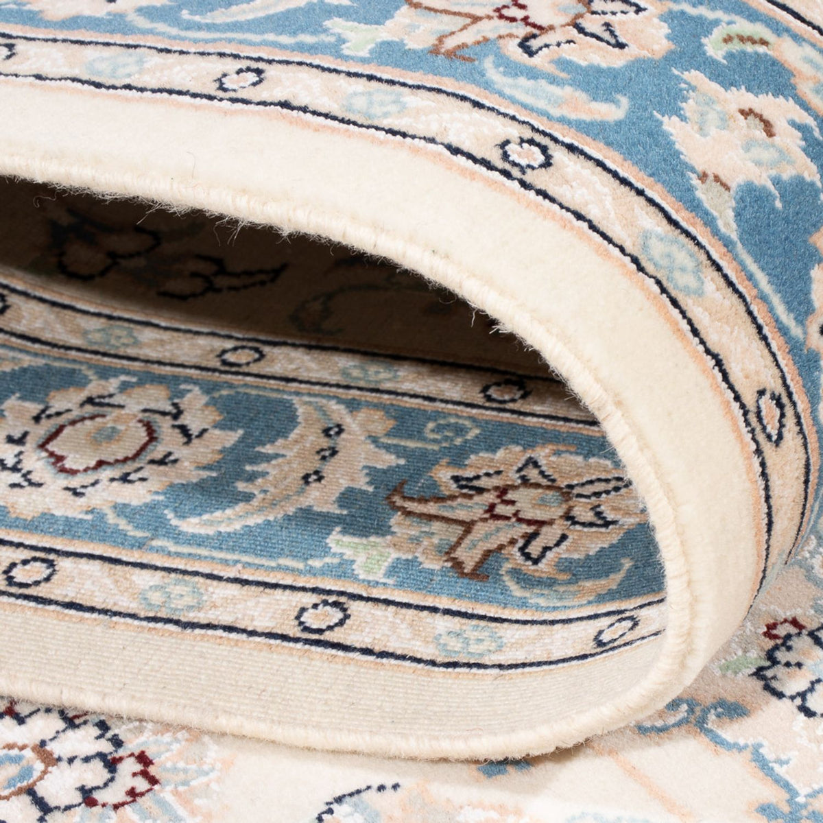 Biegacz Dywan perski - Nain - Premium - 306 x 90 cm - kremowy