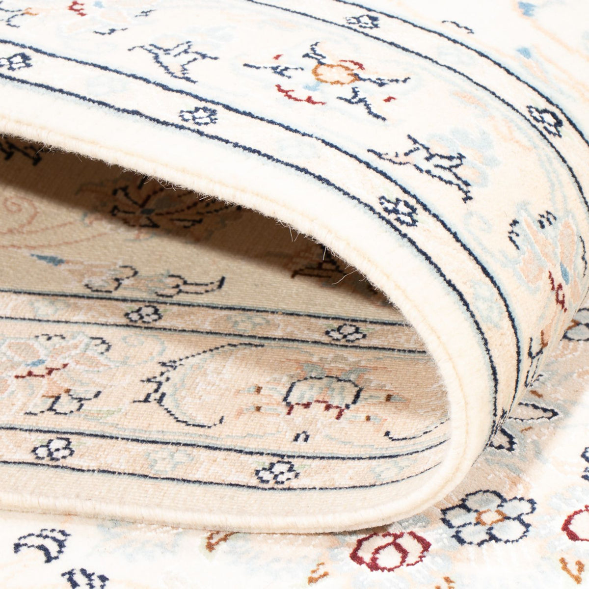 Biegacz Dywan perski - Nain - Premium - 309 x 80 cm - kremowy