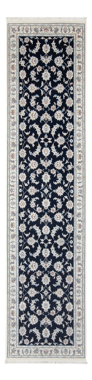 Biegacz Dywan perski - Nain - Premium - 302 x 82 cm - ciemnoniebieski