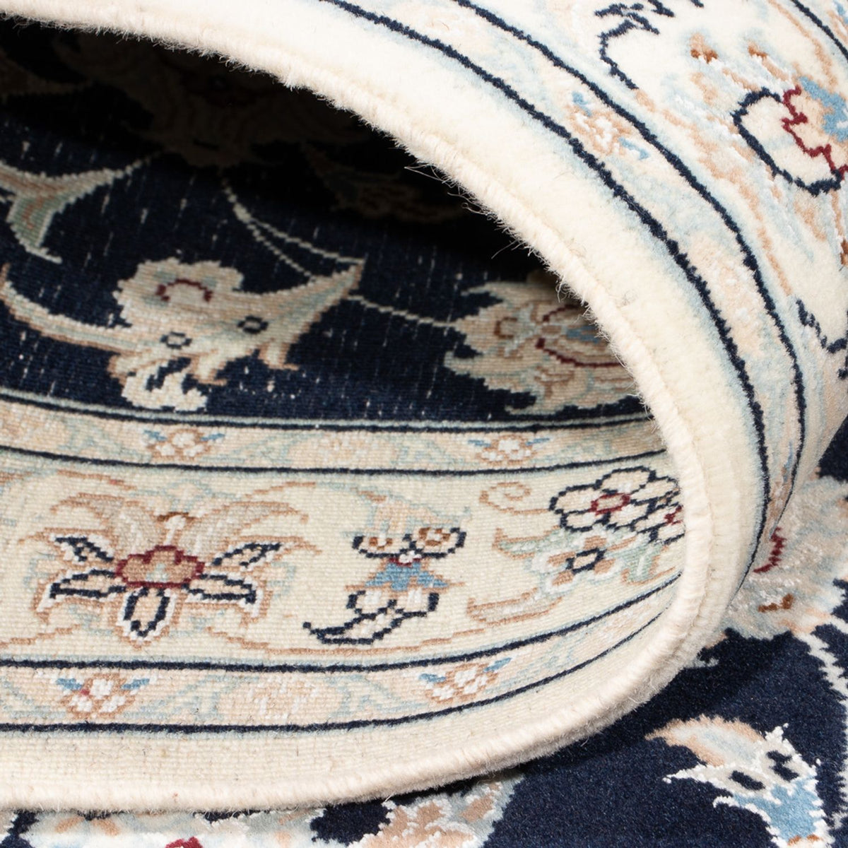 Biegacz Dywan perski - Nain - Premium - 302 x 82 cm - ciemnoniebieski