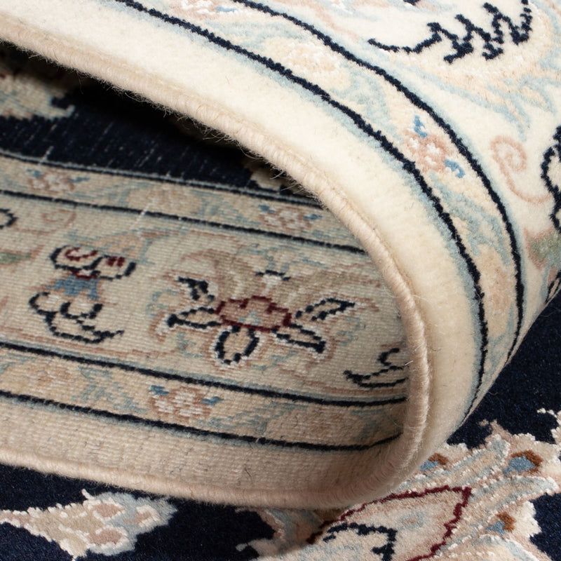 Biegacz Dywan perski - Nain - Premium - 293 x 81 cm - ciemnoniebieski