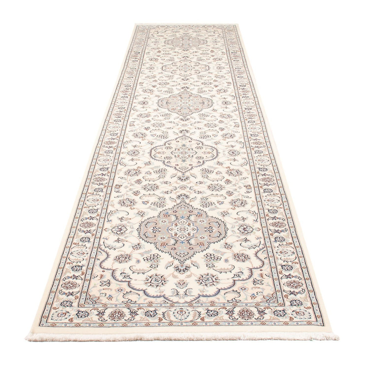 Biegacz Dywan perski - Nain - Premium - 410 x 90 cm - kremowy