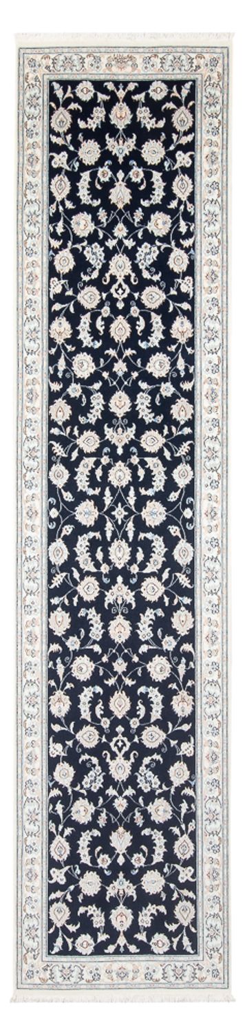 Biegacz Dywan perski - Nain - Premium - 339 x 85 cm - ciemnoniebieski