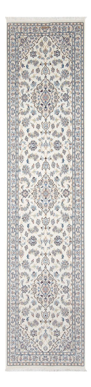 Biegacz Dywan perski - Nain - Premium - 304 x 80 cm - kremowy