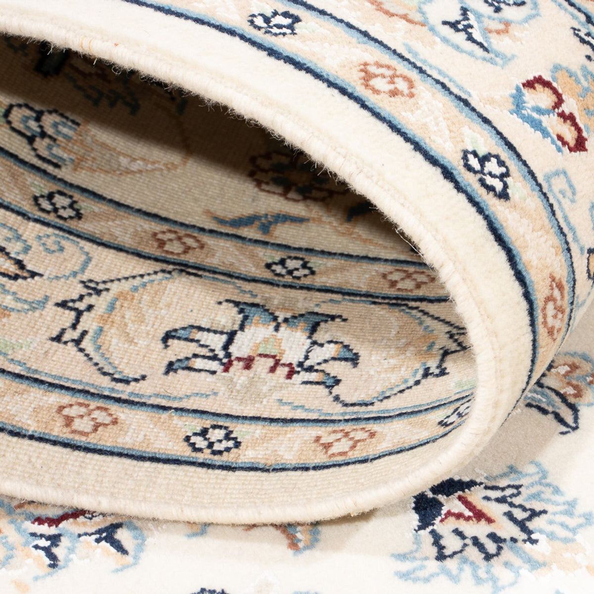 Biegacz Dywan perski - Nain - Premium - 304 x 80 cm - kremowy