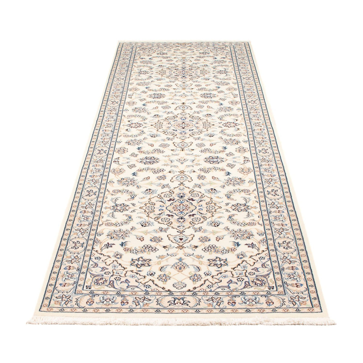 Biegacz Dywan perski - Nain - Premium - 304 x 80 cm - kremowy