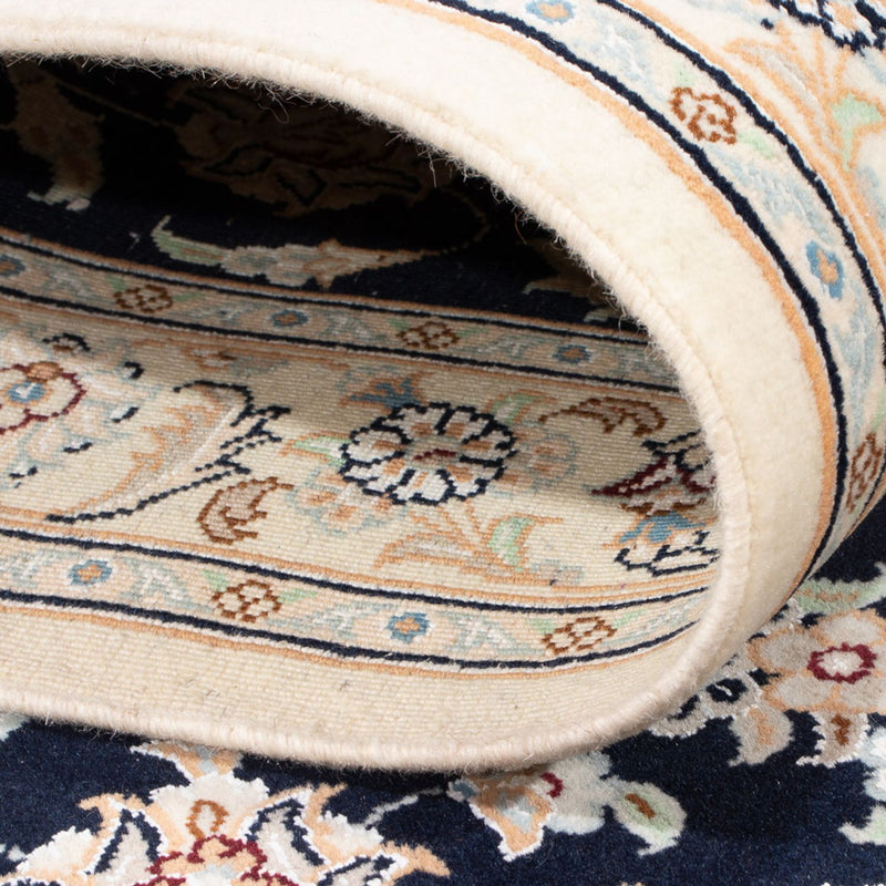 Biegacz Dywan perski - Nain - Premium - 400 x 90 cm - ciemnoniebieski