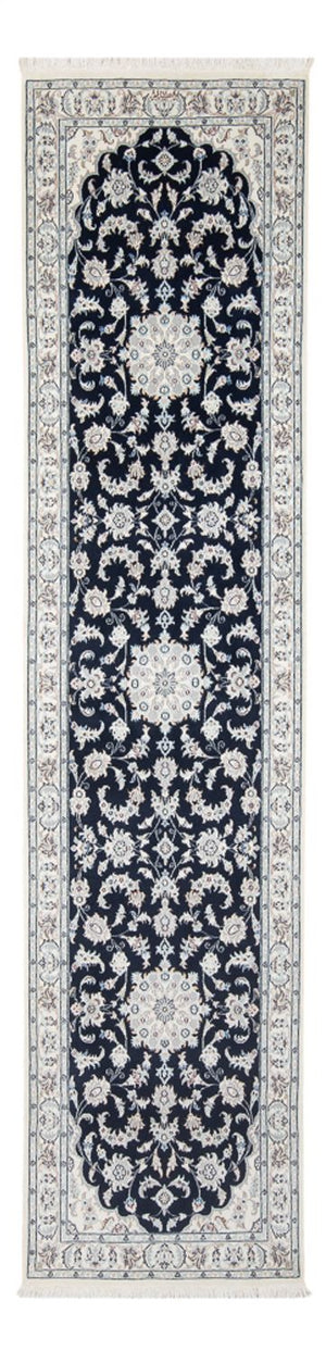 Biegacz Dywan perski - Nain - Premium - 294 x 80 cm - ciemnoniebieski