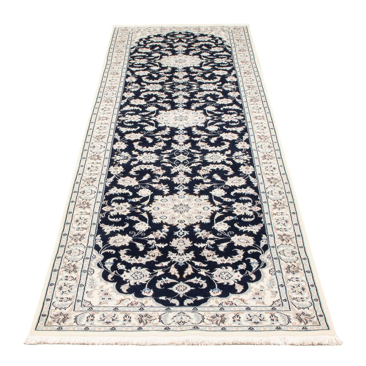Biegacz Dywan perski - Nain - Premium - 294 x 80 cm - ciemnoniebieski