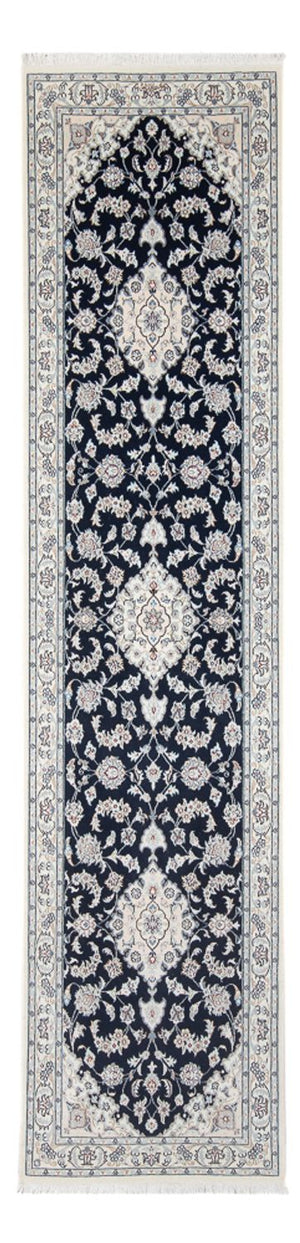 Biegacz Dywan perski - Nain - Premium - 300 x 80 cm - ciemnoniebieski