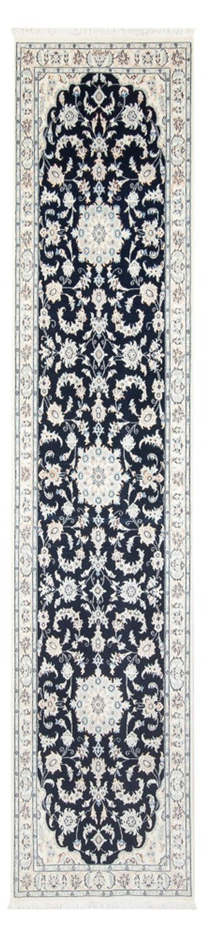 Biegacz Dywan perski - Nain - Premium - 322 x 80 cm - ciemnoniebieski