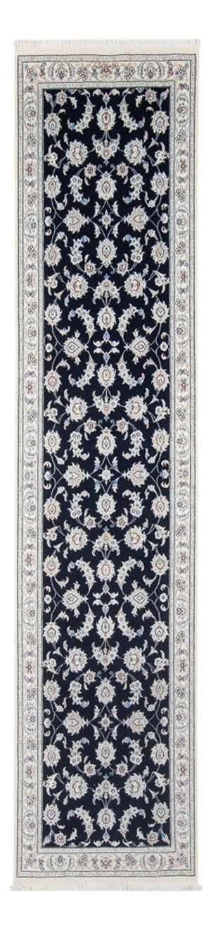 Biegacz Dywan perski - Nain - Premium - 302 x 80 cm - ciemnoniebieski