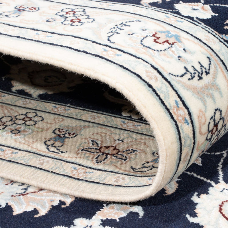 Biegacz Dywan perski - Nain - Premium - 302 x 80 cm - ciemnoniebieski