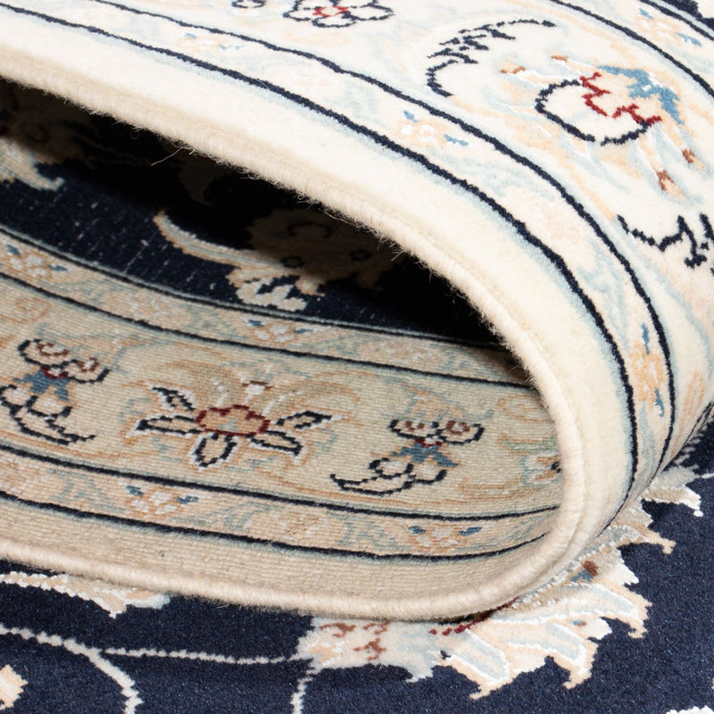 Biegacz Dywan perski - Nain - Premium - 302 x 82 cm - ciemnoniebieski