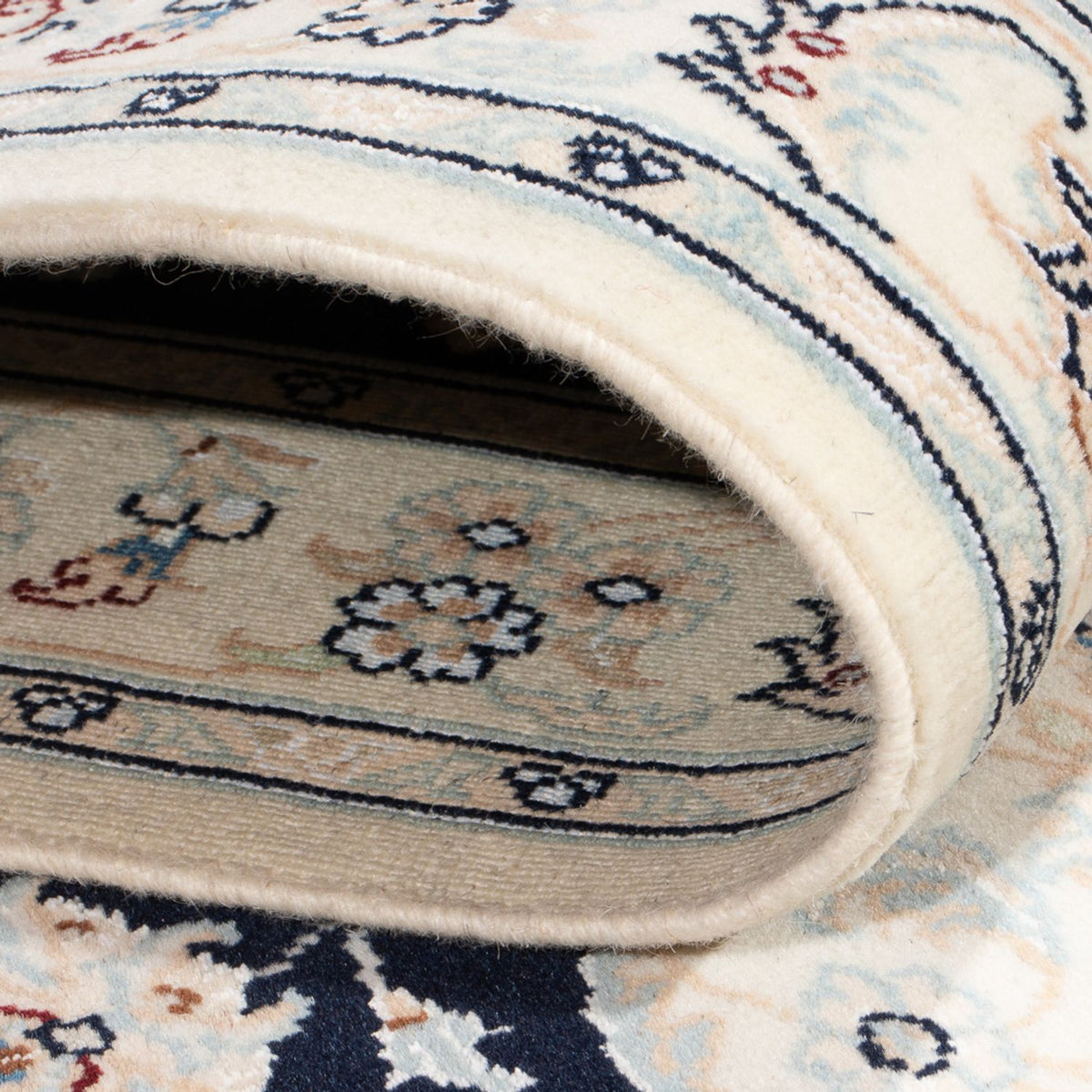 Biegacz Dywan perski - Nain - Premium - 344 x 90 cm - ciemnoniebieski