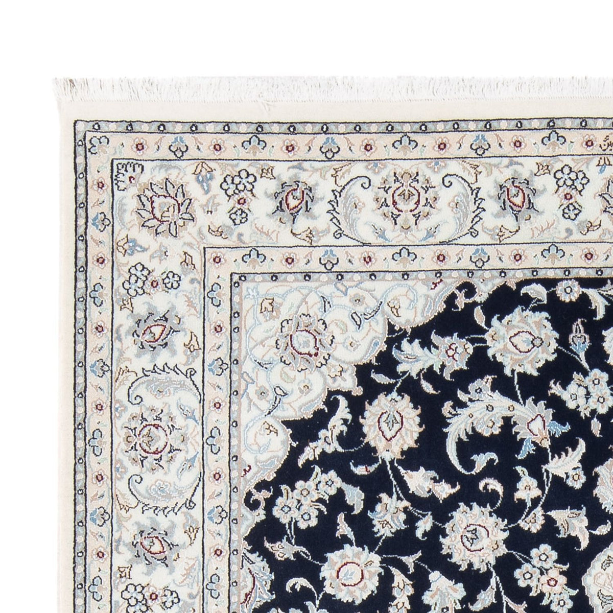 Dywan perski - Nain - Premium - 200 x 150 cm - ciemnoniebieski