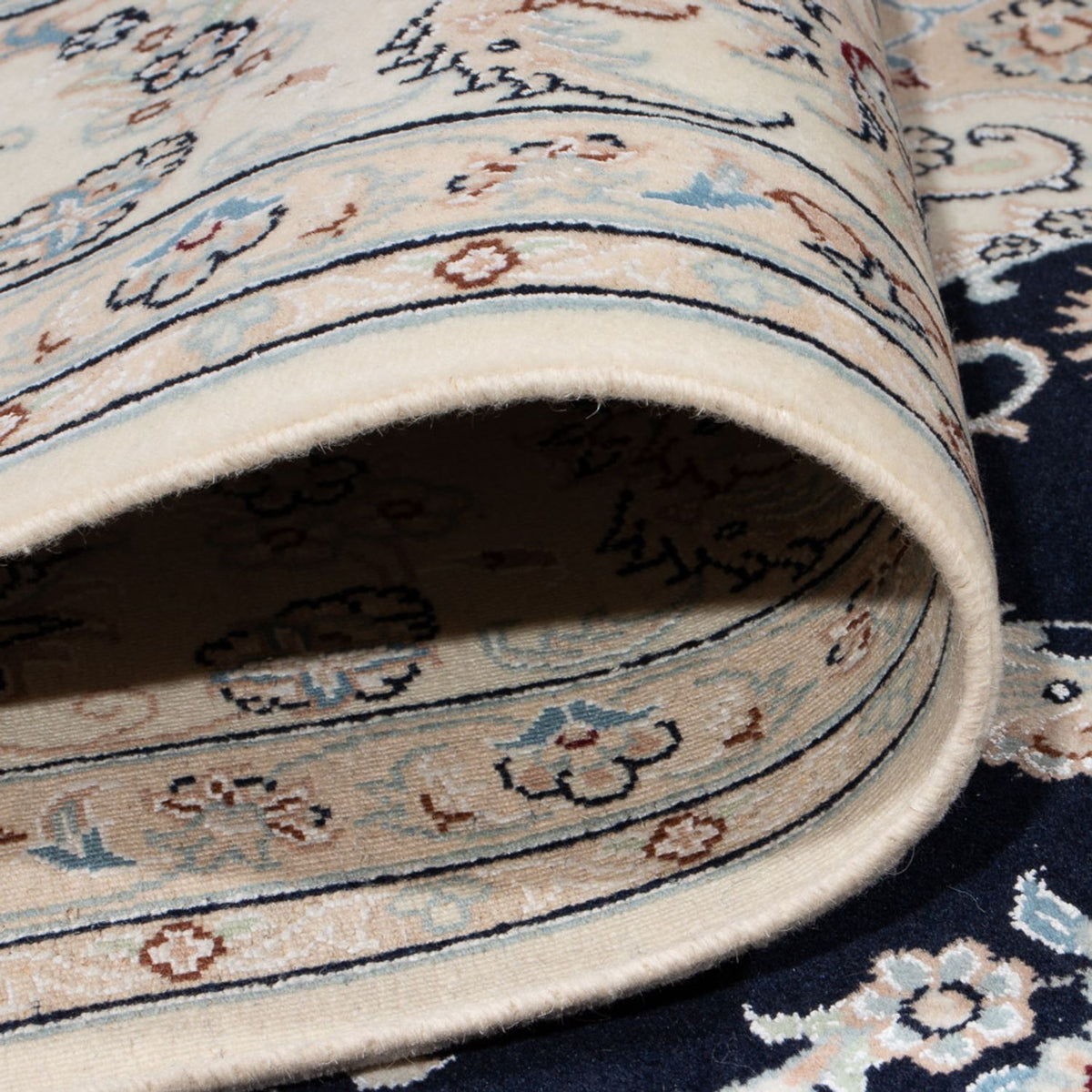 Perserteppich - Nain - Premium - 301 x 202 cm - dunkelblau