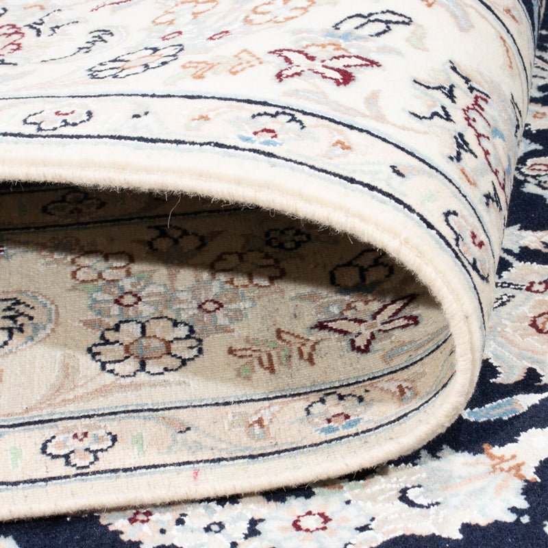 Dywan perski - Nain - Premium - 196 x 151 cm - ciemnoniebieski