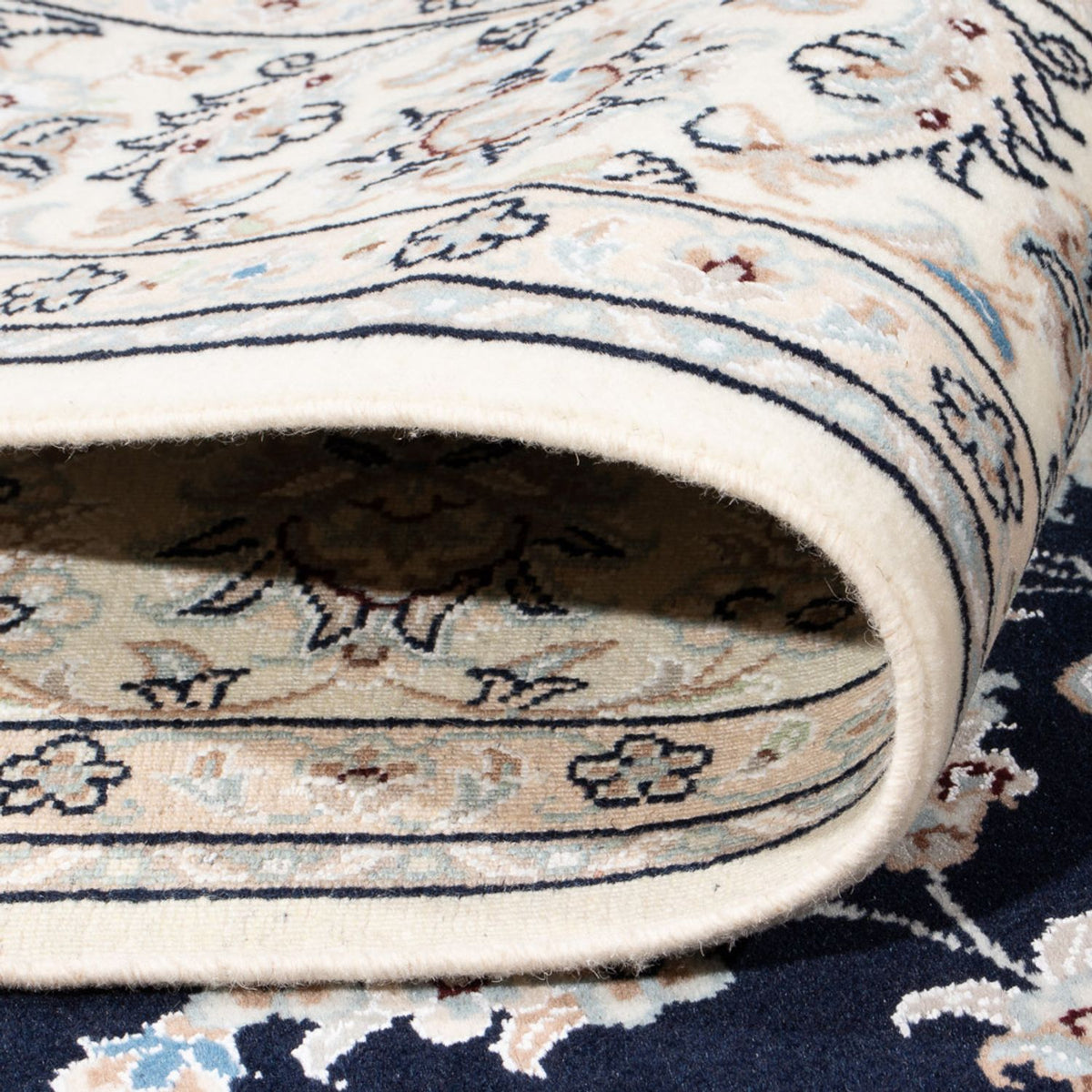 Dywan perski - Nain - Premium - 203 x 150 cm - ciemnoniebieski