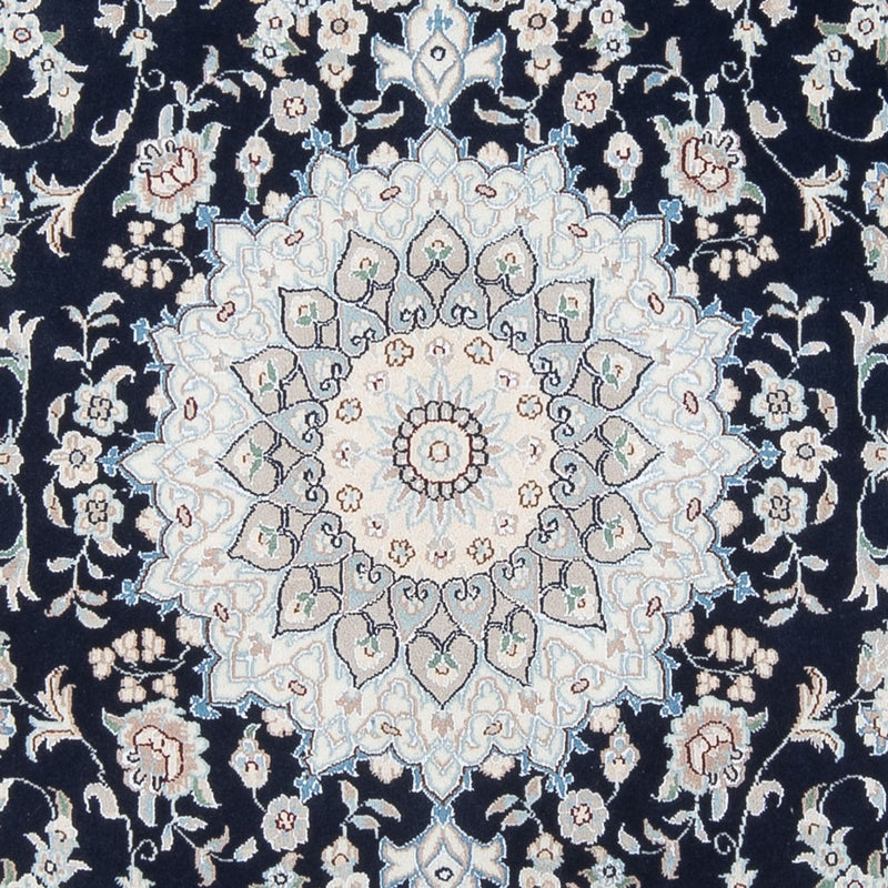 Dywan perski - Nain - Premium - 204 x 150 cm - ciemnoniebieski