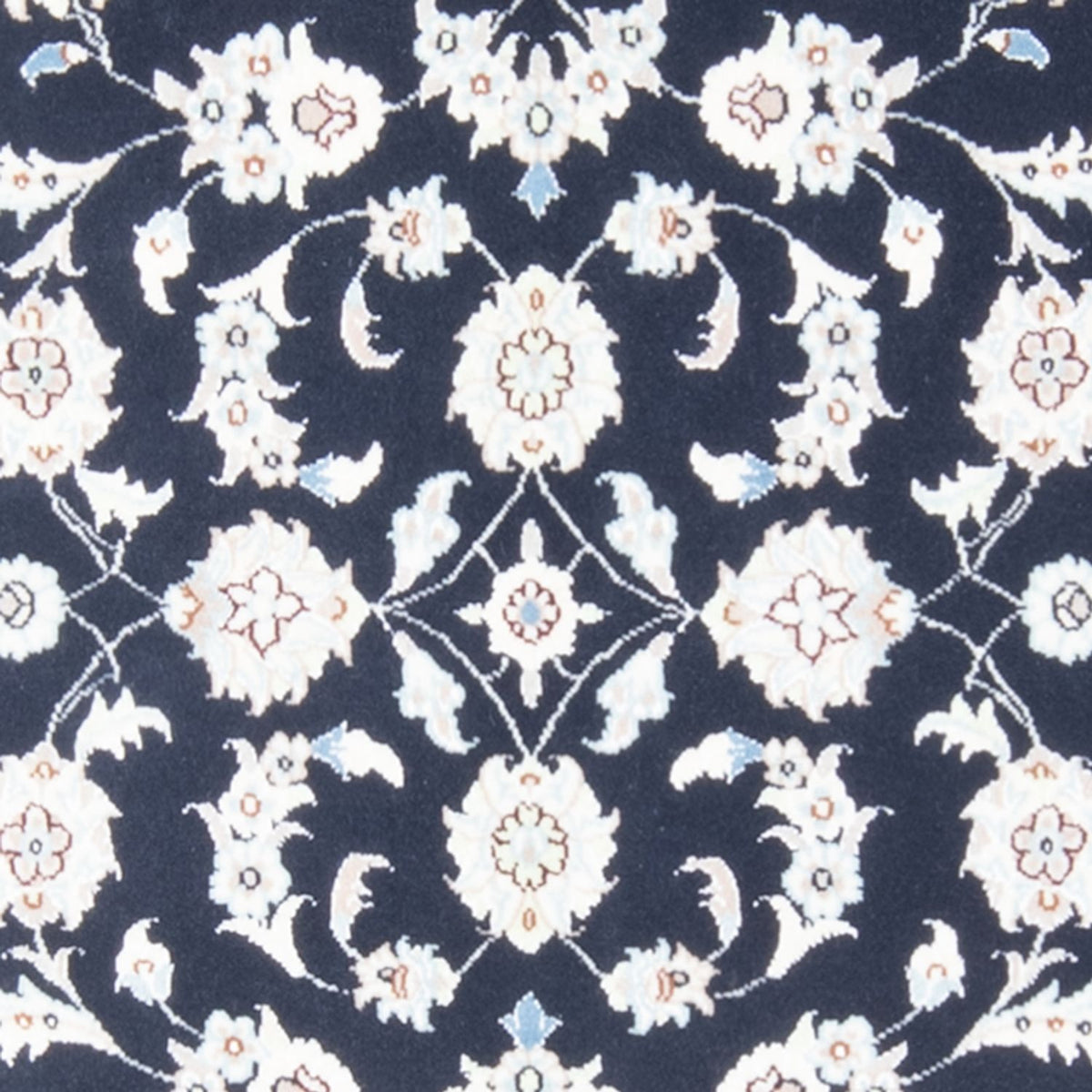 Biegacz Dywan perski - Nain - Królewski - 195 x 81 cm - ciemnoniebieski