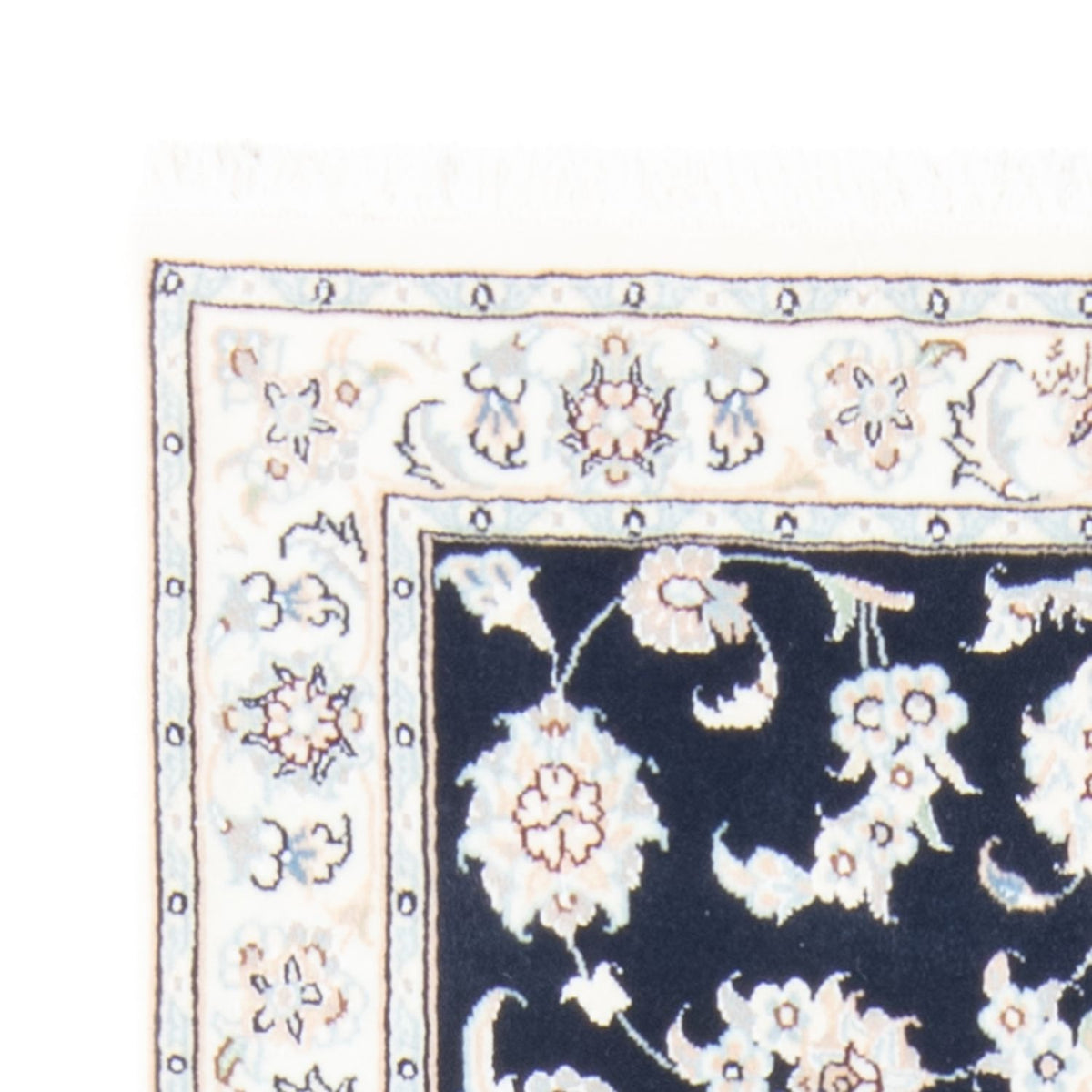 Biegacz Dywan perski - Nain - Królewski - 194 x 80 cm - ciemnoniebieski