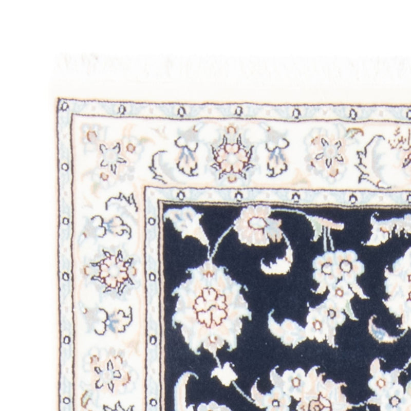 Biegacz Dywan perski - Nain - Królewski - 194 x 80 cm - ciemnoniebieski