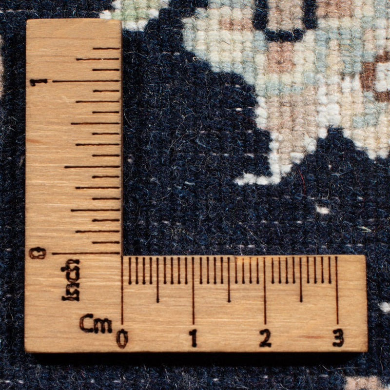 Biegacz Dywan perski - Nain - Królewski - 204 x 82 cm - ciemnoniebieski