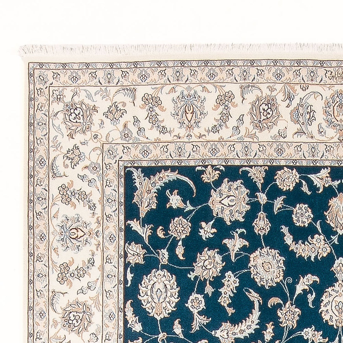 Dywan perski - Nain - Premium - 298 x 198 cm - turkusowy