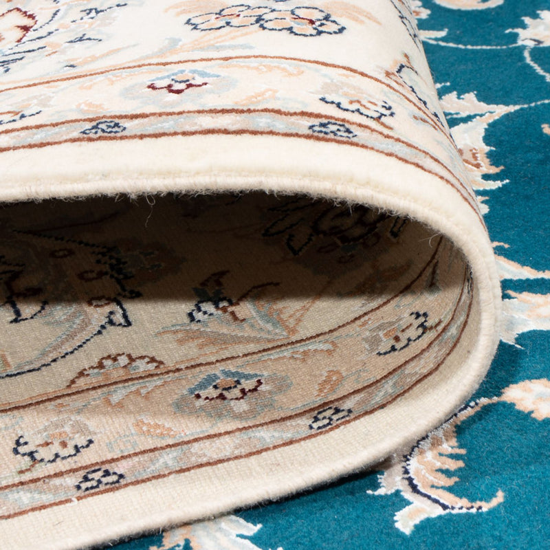 Dywan perski - Nain - Premium - 298 x 198 cm - turkusowy