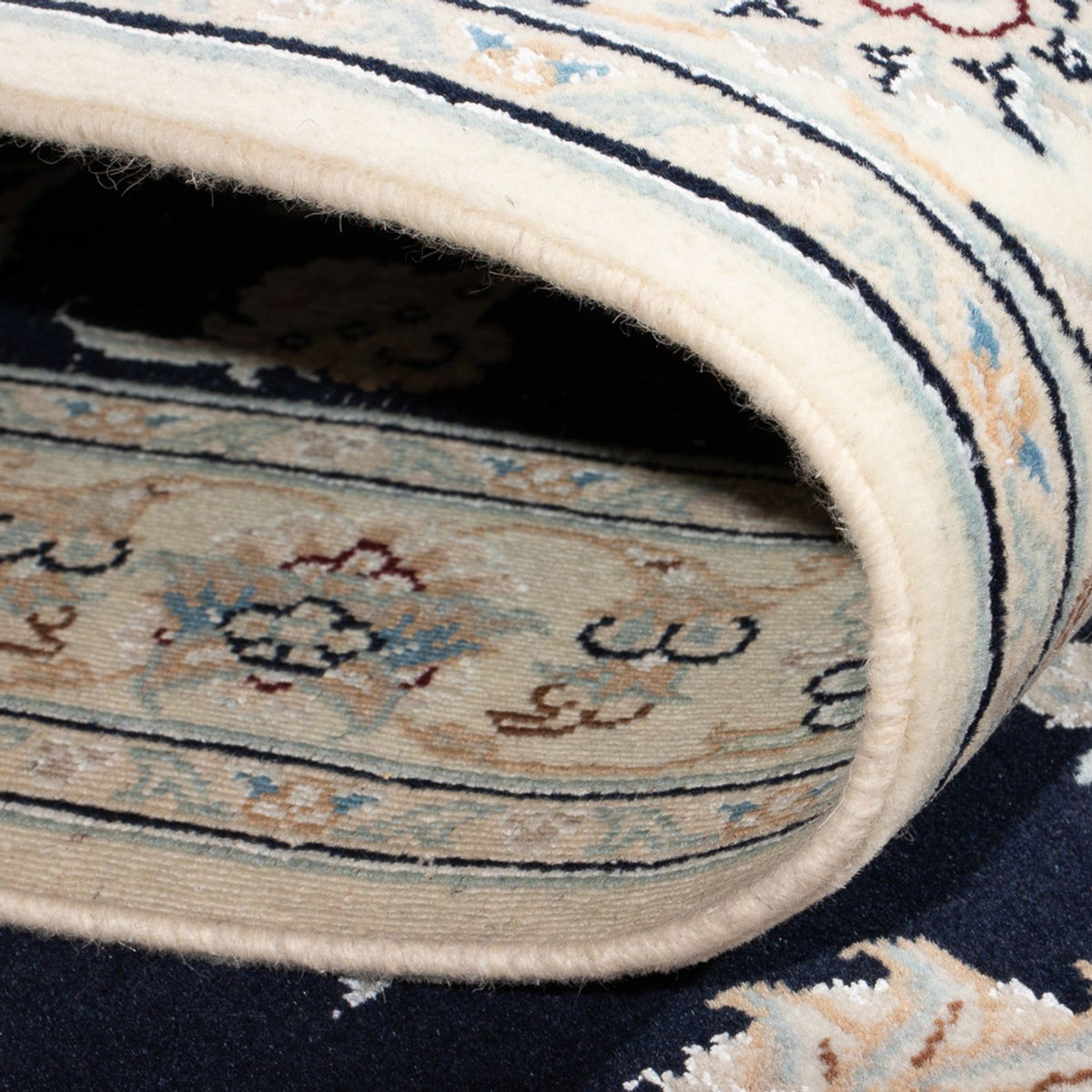 Biegacz Dywan perski - Nain - Premium - 352 x 82 cm - ciemnoniebieski