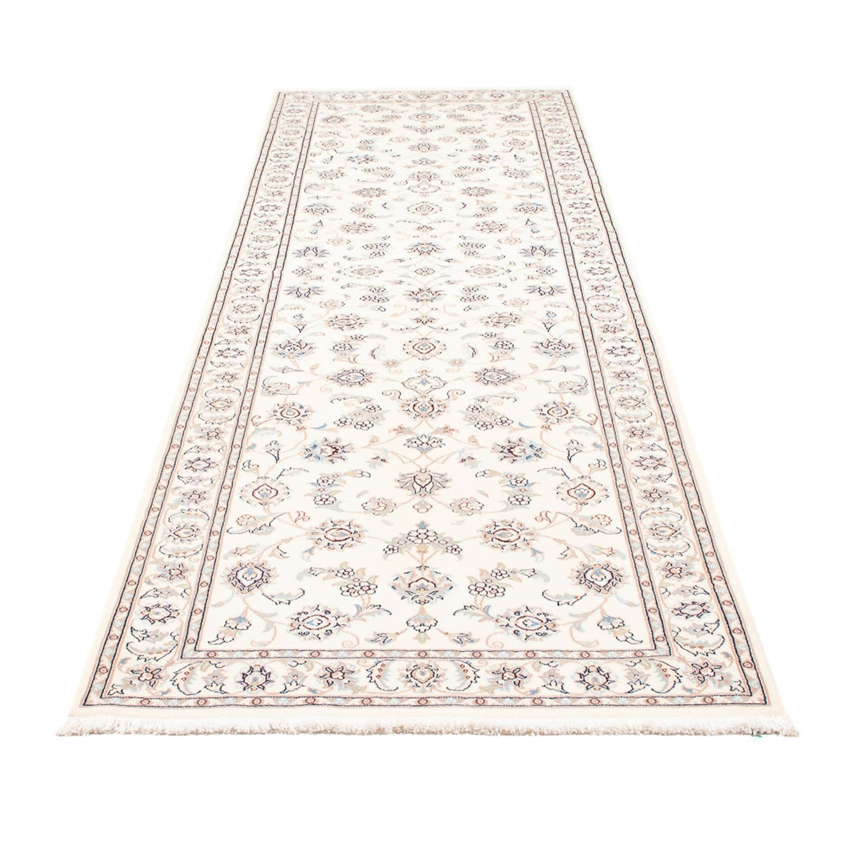 Biegacz Dywan perski - Nain - Premium - 309 x 90 cm - kremowy