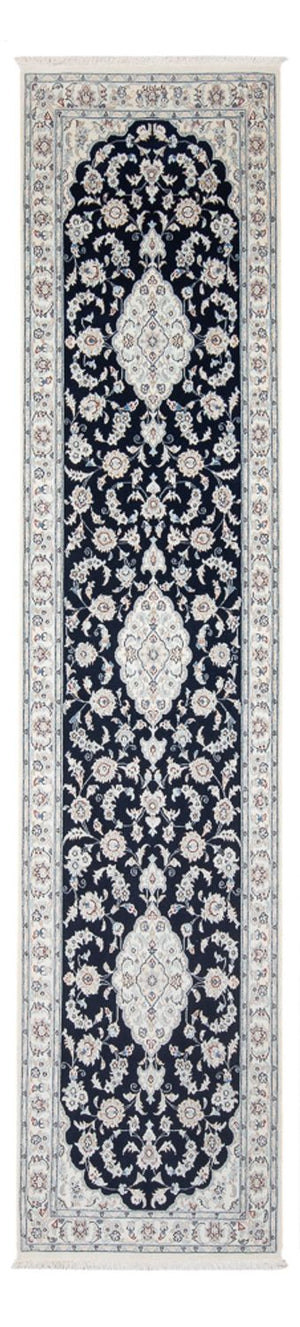 Biegacz Dywan perski - Nain - Premium - 339 x 86 cm - ciemnoniebieski