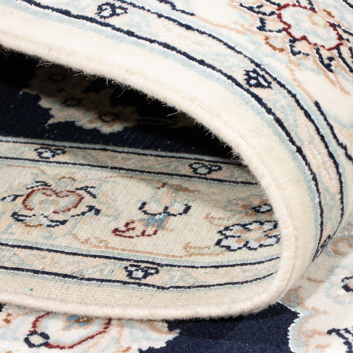 Biegacz Dywan perski - Nain - Premium - 340 x 85 cm - ciemnoniebieski