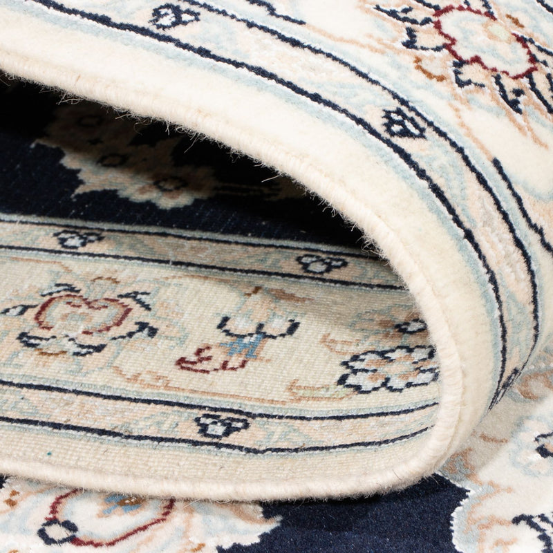 Biegacz Dywan perski - Nain - Premium - 340 x 85 cm - ciemnoniebieski