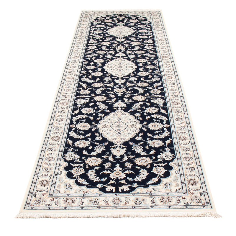 Biegacz Dywan perski - Nain - Premium - 340 x 85 cm - ciemnoniebieski