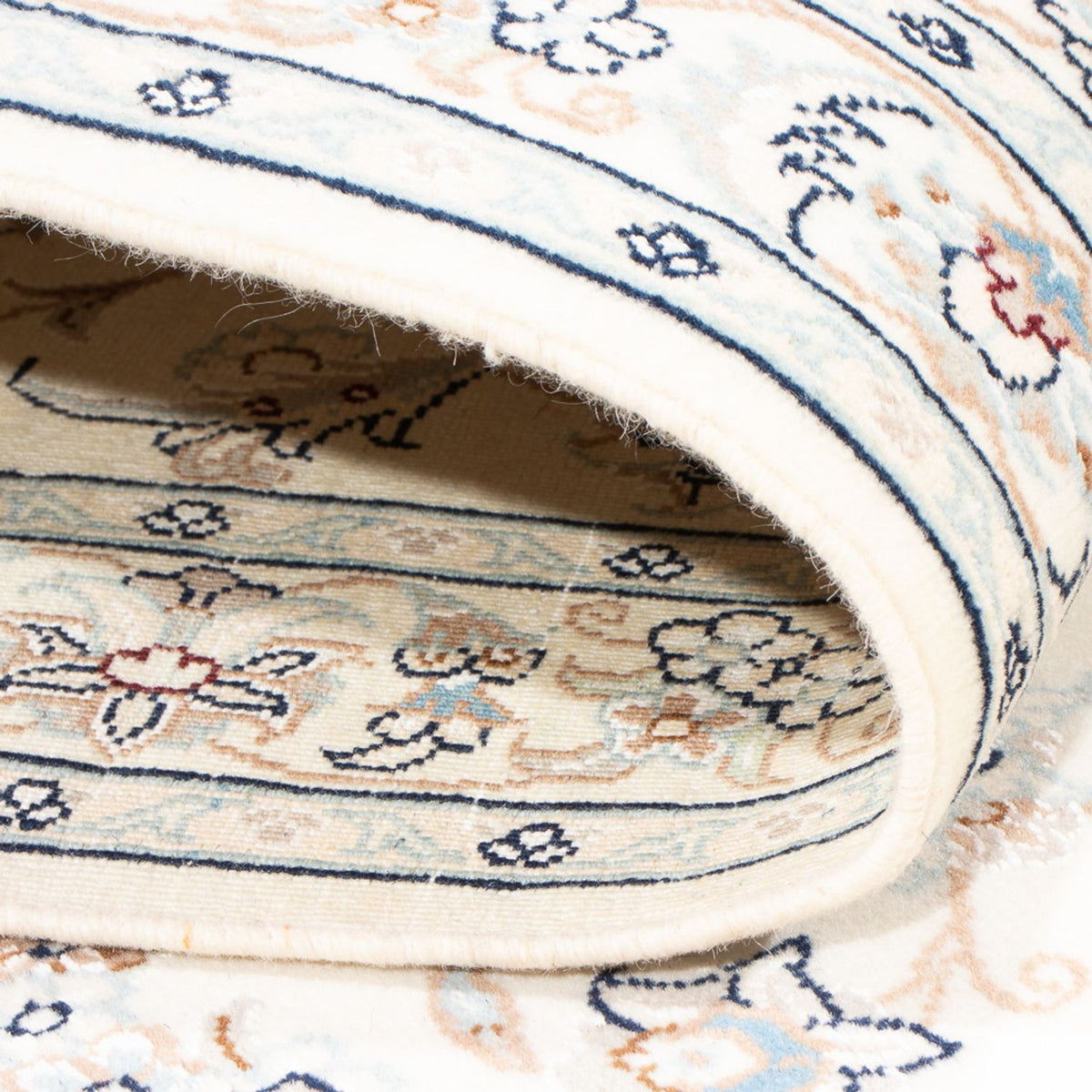 Biegacz Dywan perski - Nain - Premium - 301 x 82 cm - kremowy