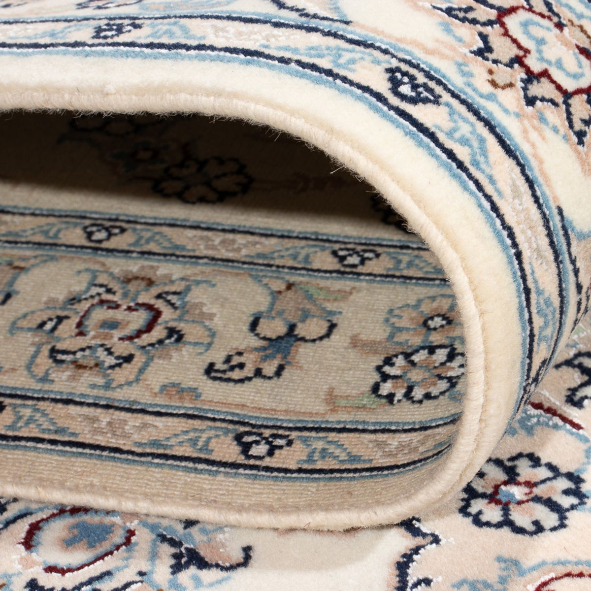 Biegacz Dywan perski - Nain - Premium - 343 x 84 cm - kremowy